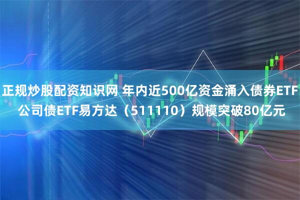 正规炒股配资知识网 年内近500亿资金涌入债券ETF 公司债ETF易方达（511110）规模突破80亿元